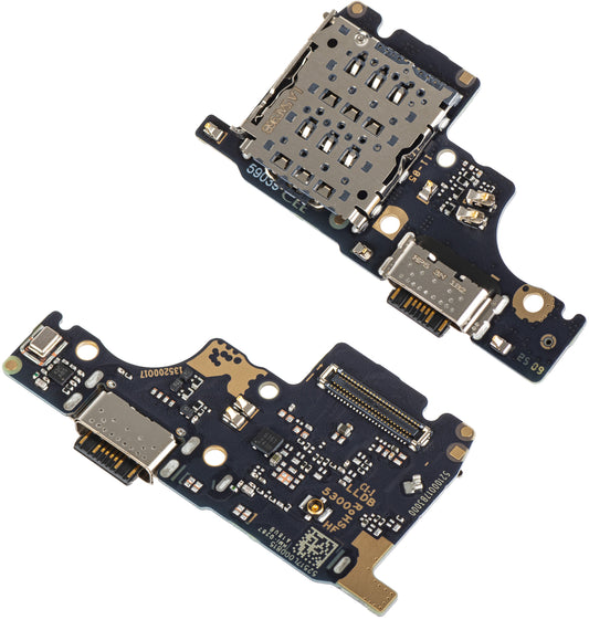 Scheda con Connettore di Ricarica - Microfono - Modulo Lettore SIM Xiaomi Poco M7 Pro 5G / Redmi Note 14 5G, Service Pack 56002100O1700