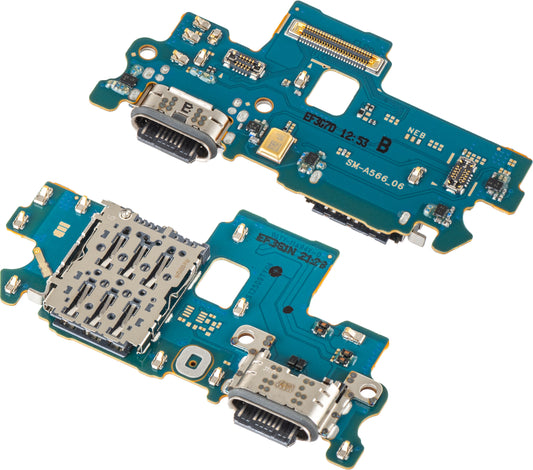 Carte avec Connecteur de Charge - Microphone - Module Lecteur SIM Samsung Galaxy A56 A566, Service Pack GH96-19091A