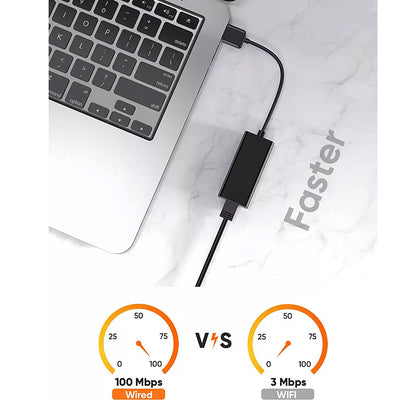 Scheda di Rete Techsuit AC19, RJ45, USB, Nera