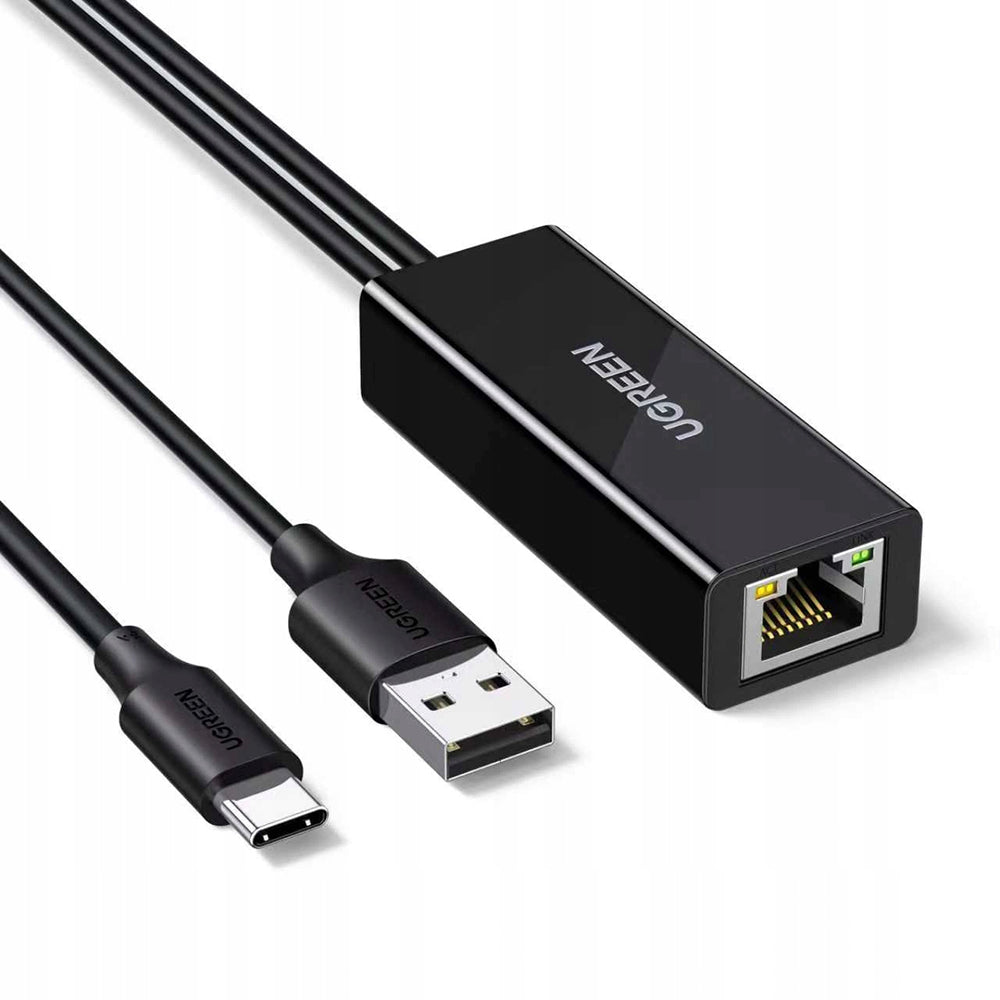 Scheda di Rete UGREEN CR110 (75535), RJ45, USB / USB-C, Nero