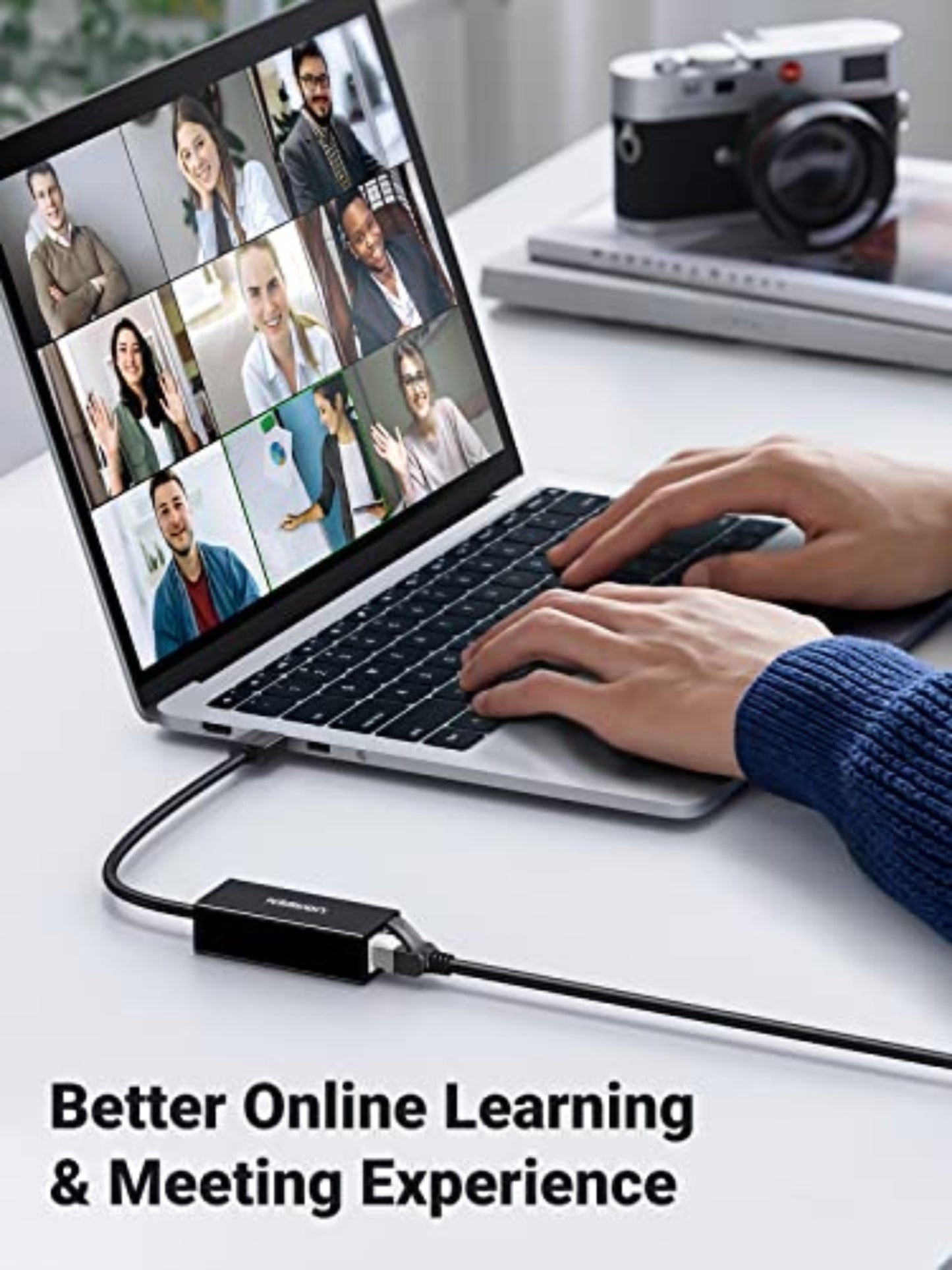 Scheda di Rete UGREEN CR111, RJ45, USB 3.0, Bianco