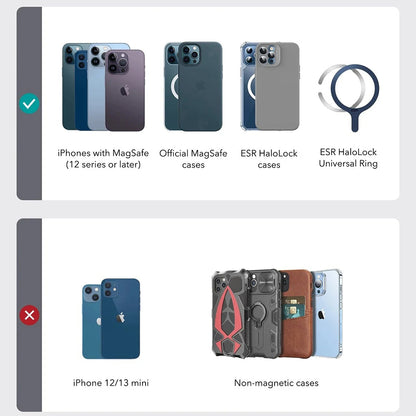 Portefeuille MagSafe, ESR, Findy my Wallet, Marron