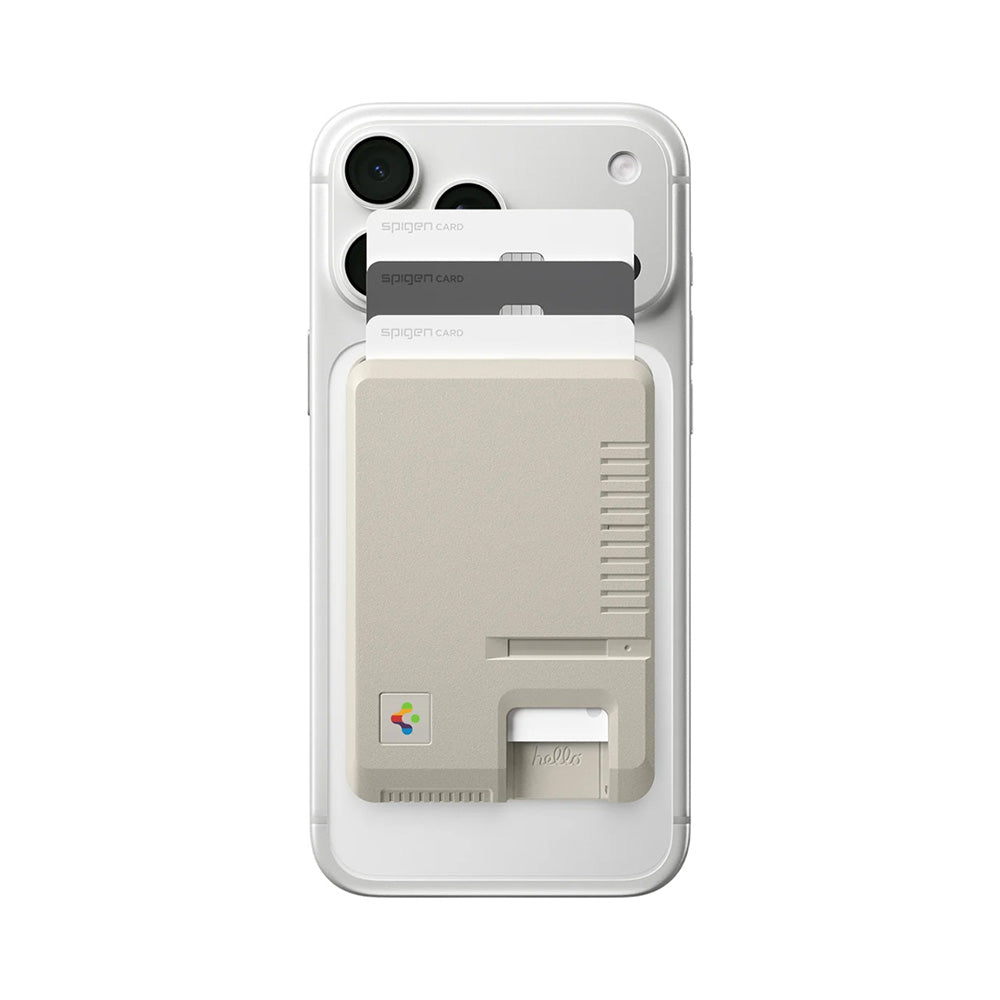 Portafoglio MagSafe, Spigen, Classic LS, Beige AFA10949