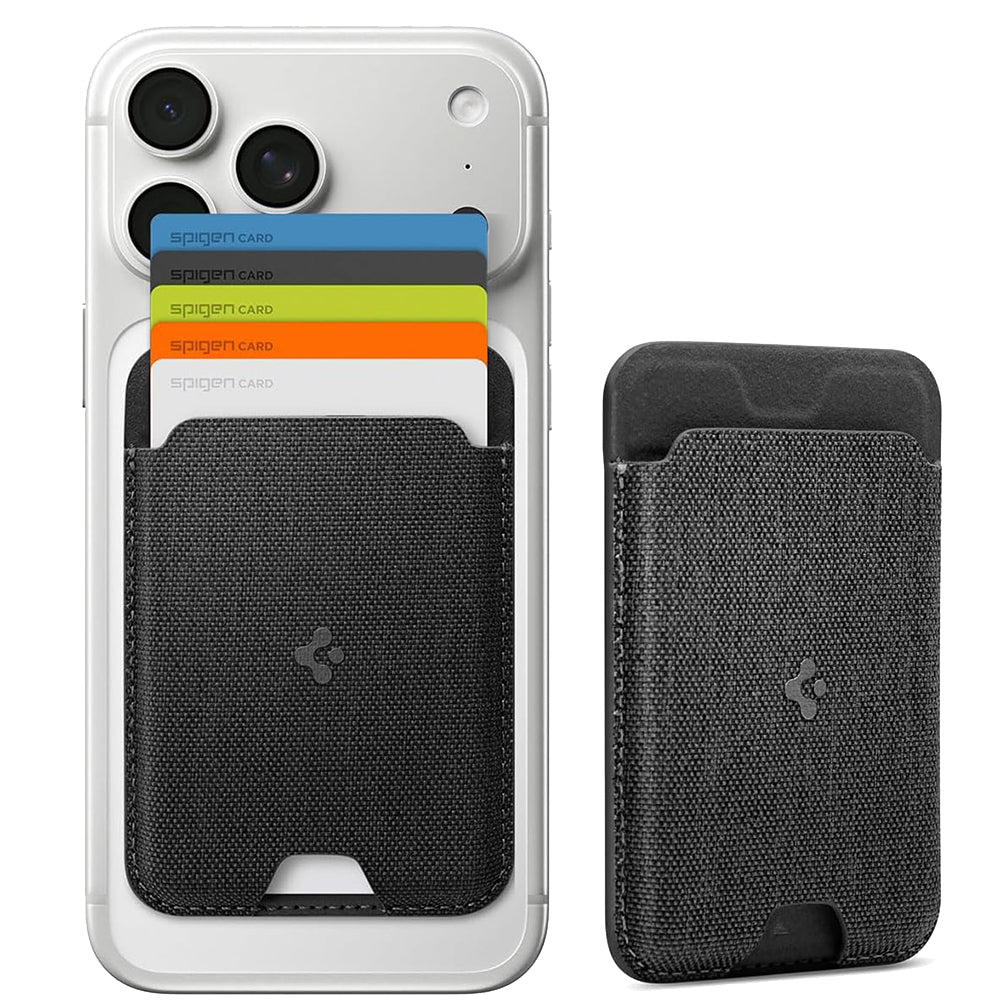Portefeuille MagSafe, Spigen, MagFit Urban Fit, Noir AFA11335