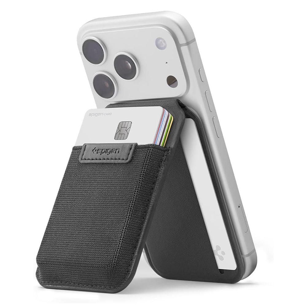Portefeuille MagSafe, Spigen, Slim Fold Tripod S314-4, Noir AFA11591