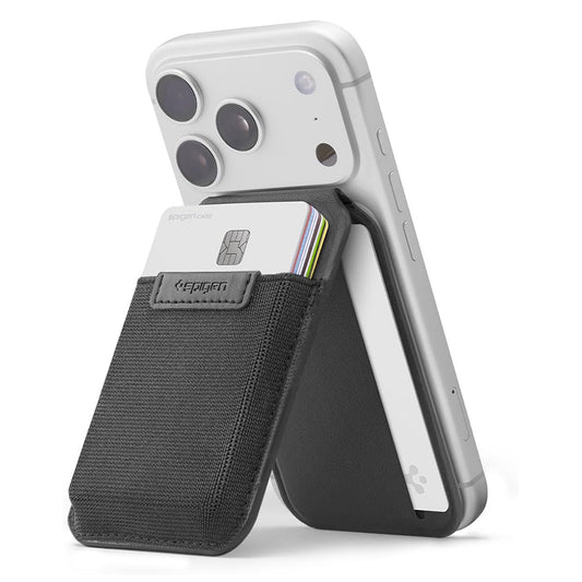 Portefeuille MagSafe, Spigen, Slim Fold Tripod S314-4, Noir AFA11591