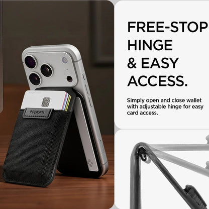 Portefeuille MagSafe, Spigen, Slim Fold Tripod S314-4, Noir AFA11591