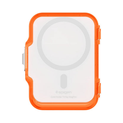 Portefeuille MagSafe, Spigen, TinTap MagFit+, Orange Satiné AFA11381