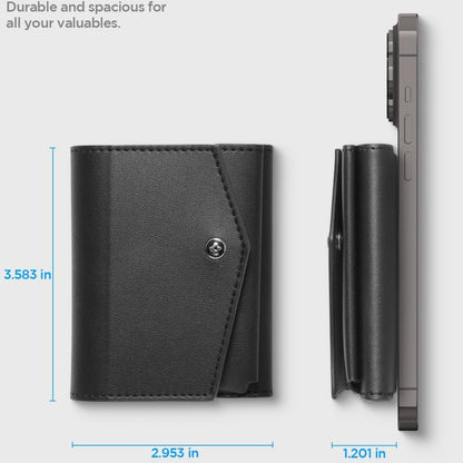 Magsafe Geldbörse, Spigen, Valentinus Pro, Schwarz