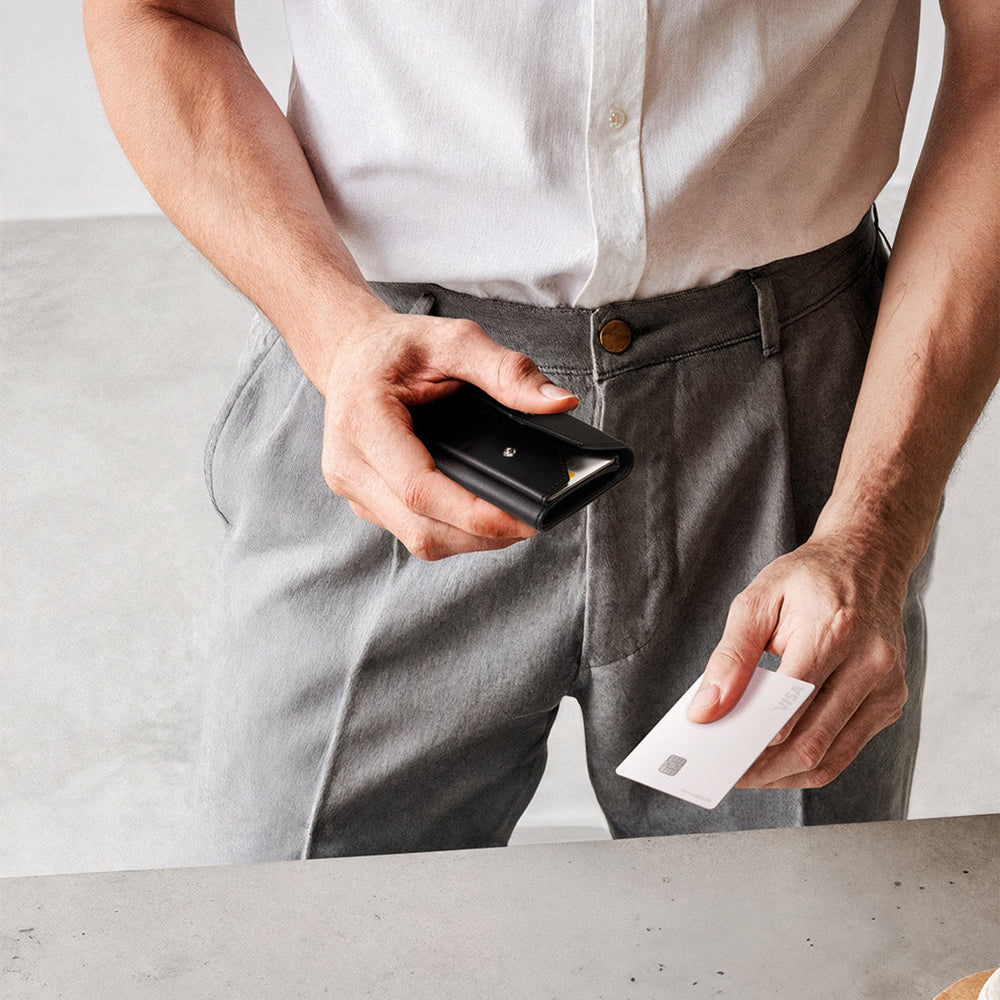 Magsafe Geldbörse, Spigen, Valentinus Pro, Schwarz