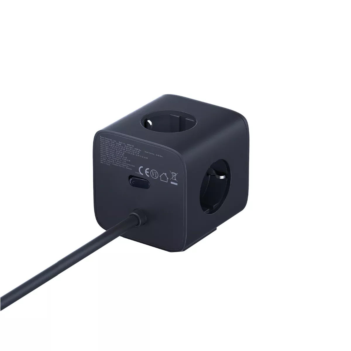 Baseus EnerFill FA11 Verlängerungskabel, 67W, 3.35A, 1 x USB-A - 2 x USB-C - 3 x Schuko, Schwarz E00082100123-00
