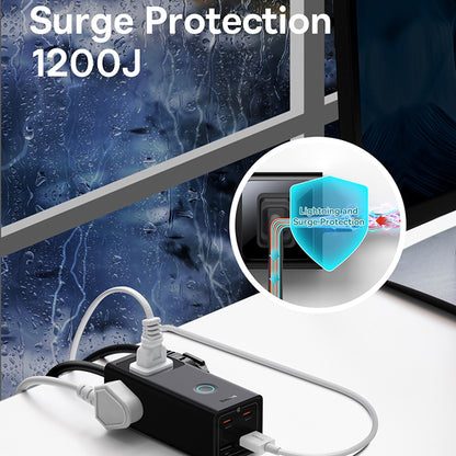 Rallonge Baseus PowerCombo US, 3 x Prise, Noir PSLA020101