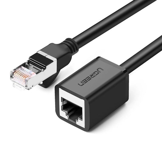Netzwerkverlängerungskabel UGREEN NW112, RJ45 - RJ45, 0,5 m, Schwarz