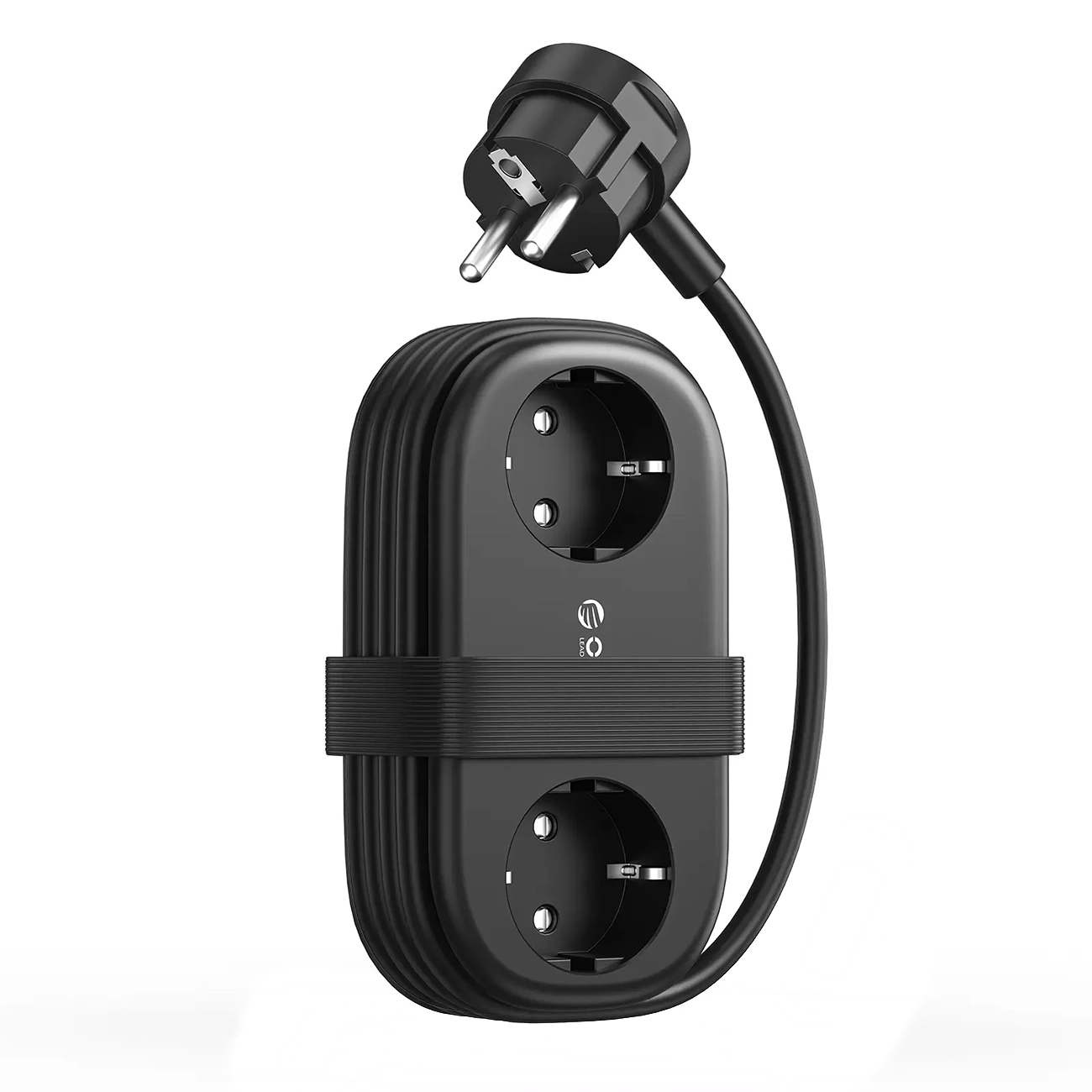Orico Verlängerungskabel AP3, 2 x Schuko - 2 x USB-A - 2 x USB-C, Schwarz