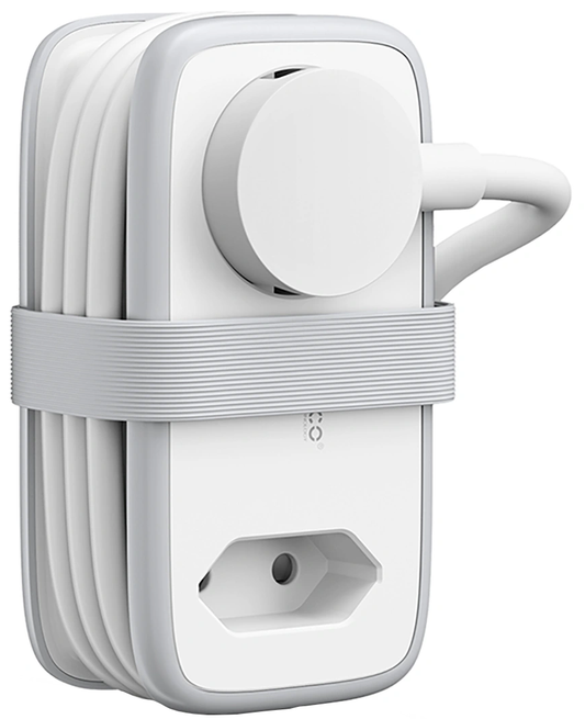 Prolunga Orico APP, 2 x Schuko - 2 x USB-A - 1 x USB-C, Bianco Grigio