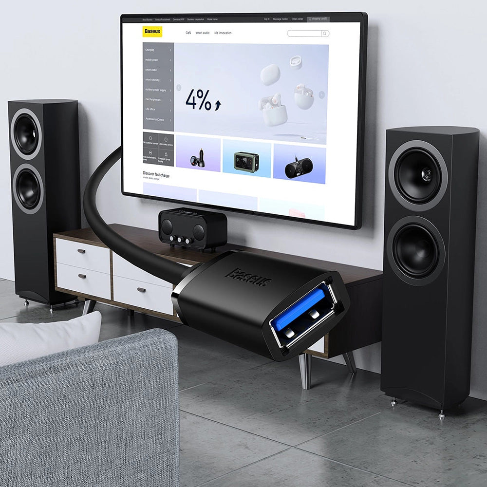 Rallonge USB 3.0 Baseus AirJoy, 3m, Noir B00631103111-04