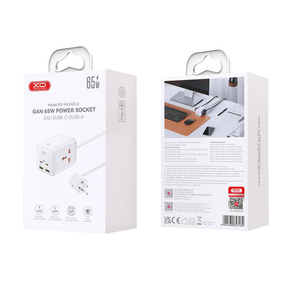 Prolunga XO Design WL24, 2 x Presa, Bianco