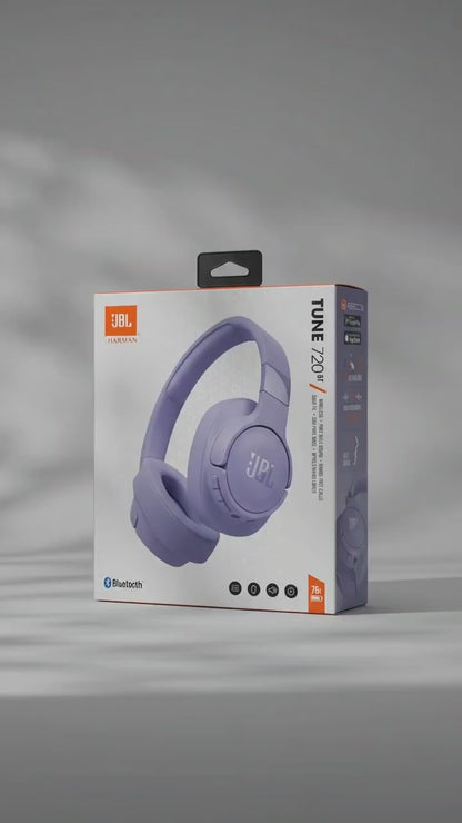 Auricolare Bluetooth JBL Tune 720BT, MultiPoint, A2DP, Mov JBLT720BTPUR