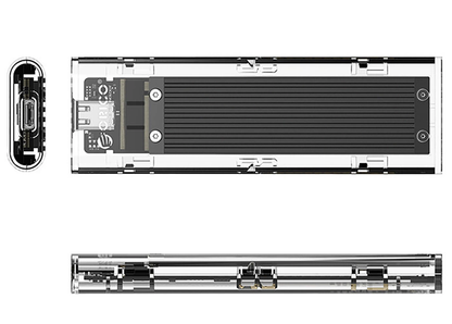 Orico TCM2-C3 Gehäuse für M.2 NVMe SSD, Schwarz