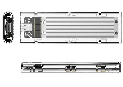 Rack Orico TCM2-C3 per SSD M.2 NVMe, Grigio