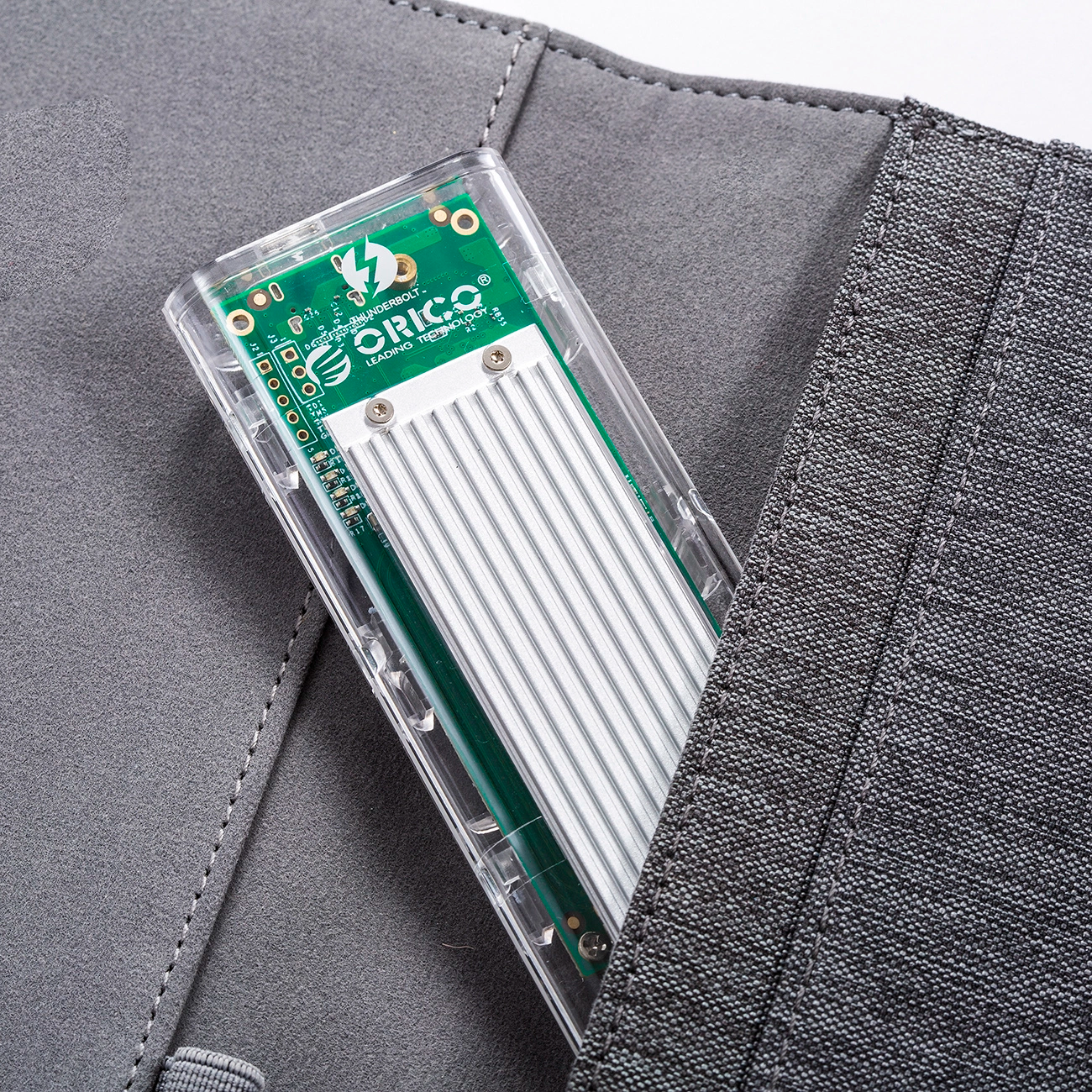 Rack Orico TCM2-C3 per SSD M.2 NVMe, Grigio