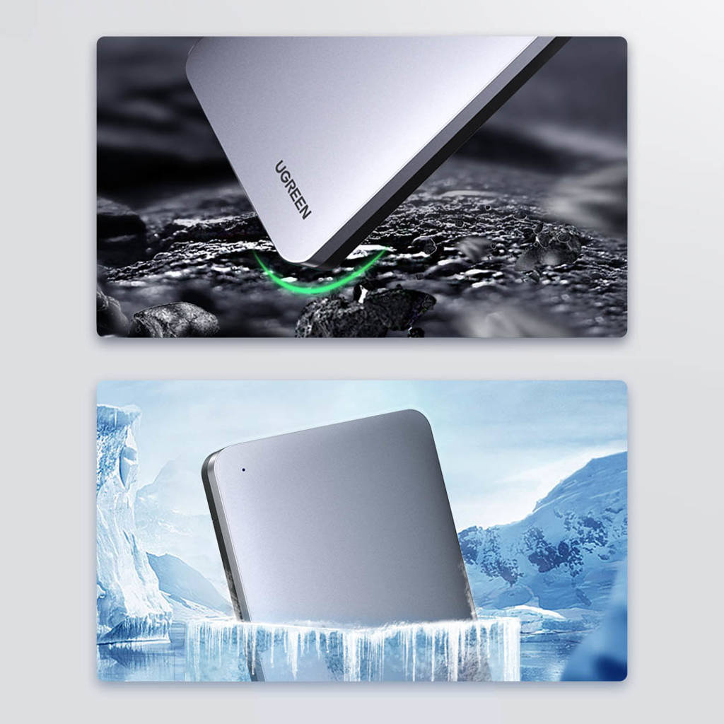 Rack UGREEN CM300 pour HDD / SSD SATA 2,5 pouces, USB 3.1, Gris 