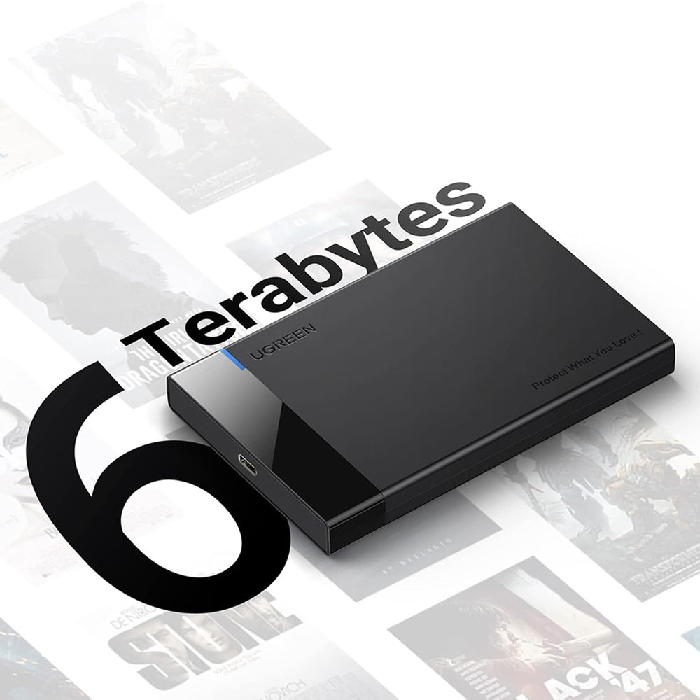 UGREEN US221 Rack (50743) für HDD / SSD SATA 2.5 Zoll, USB-C, Schwarz