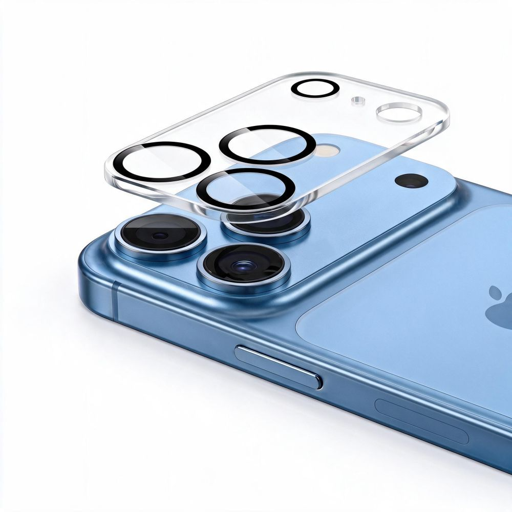 Tech-Protect Cam Fit+ Rückkamera-Schutzrahmen für Apple iPhone 18 Pro Max, gehärtetes Glas, transparent