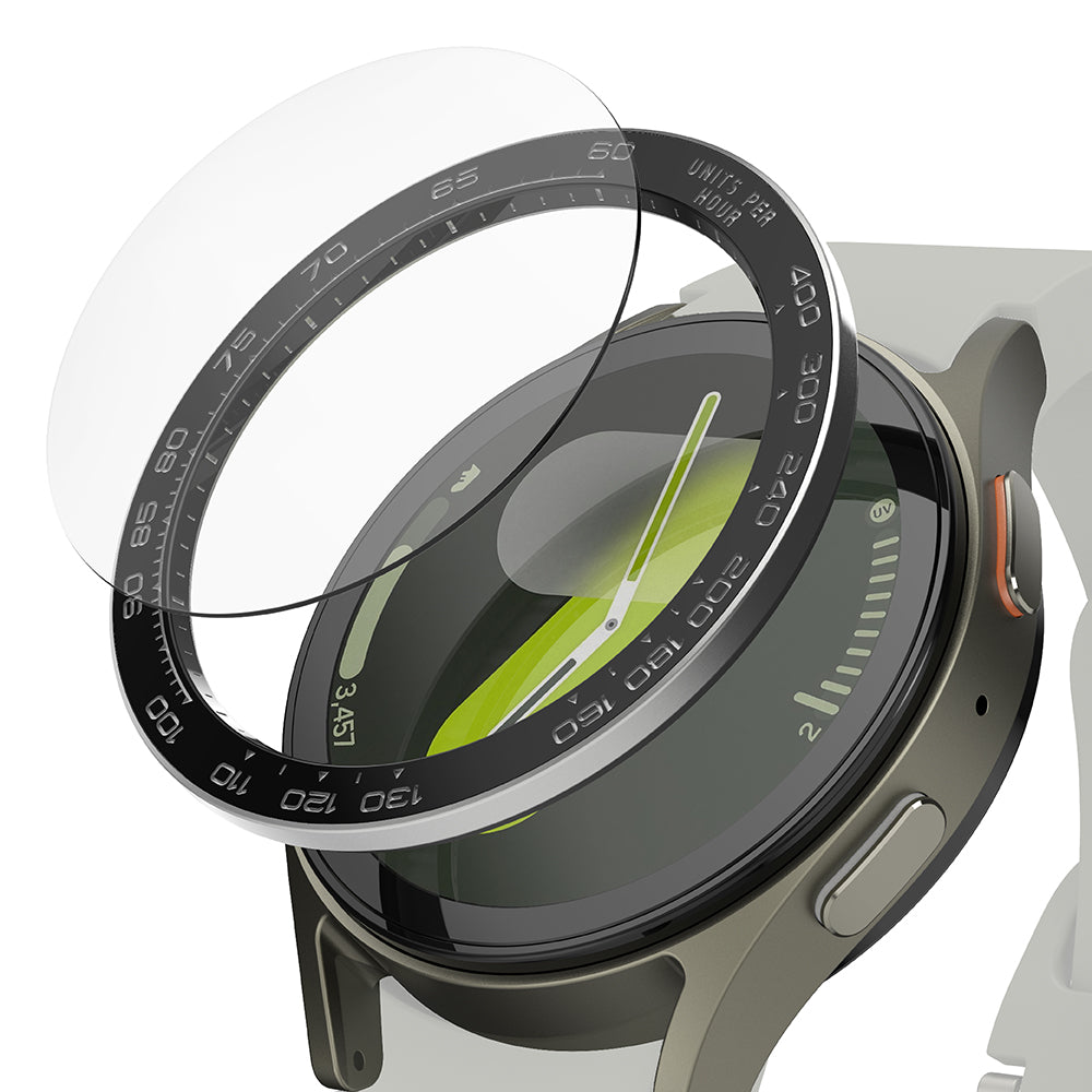 Cornice di Protezione Ringke Premium Styling per Samsung Galaxy Watch7 40mm, Modello 1, Nera