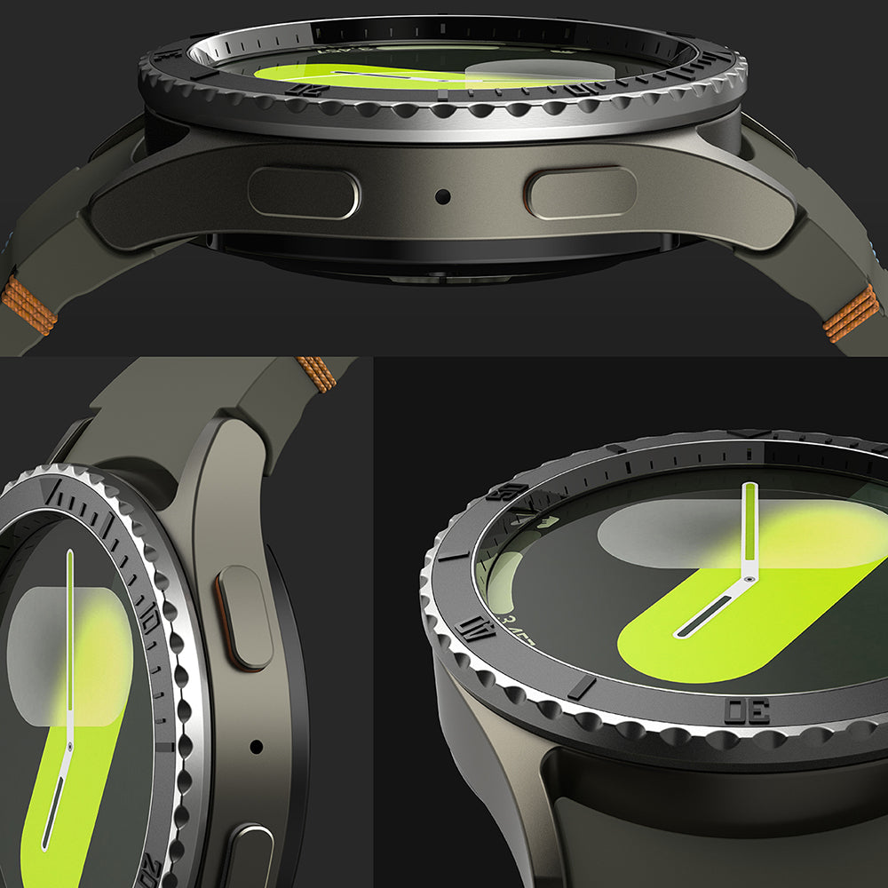 Cornice di Protezione Ringke Premium Styling per Samsung Galaxy Watch7 40mm, Modello 3, Nera