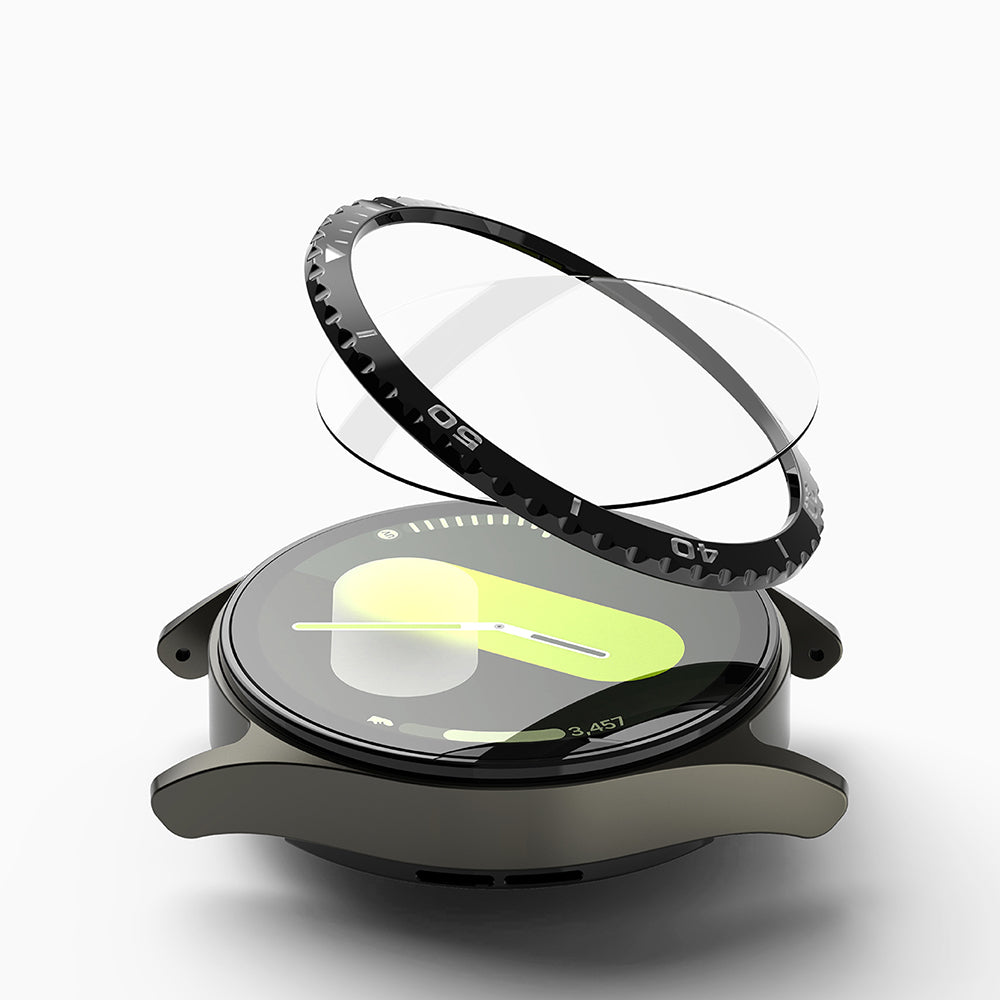 Cadre de protection Ringke Styling pour Samsung Galaxy Watch7 40mm, Modèle 6, Noir