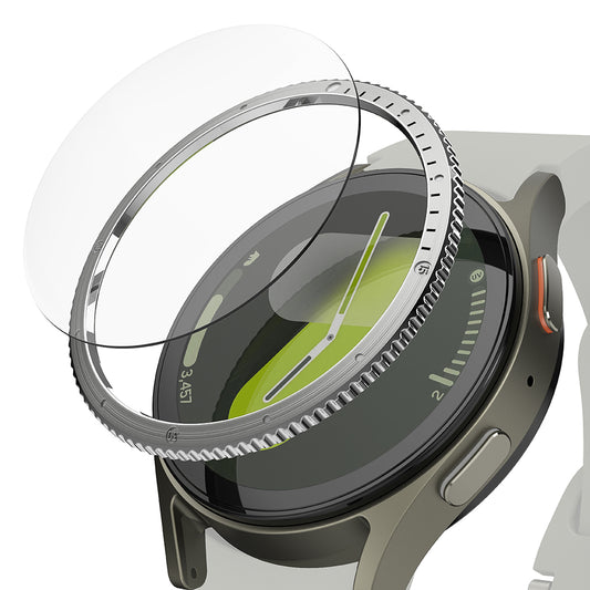 Cadre de protection Ringke Styling pour Samsung Galaxy Watch7 40mm, Modèle 7, Argenté