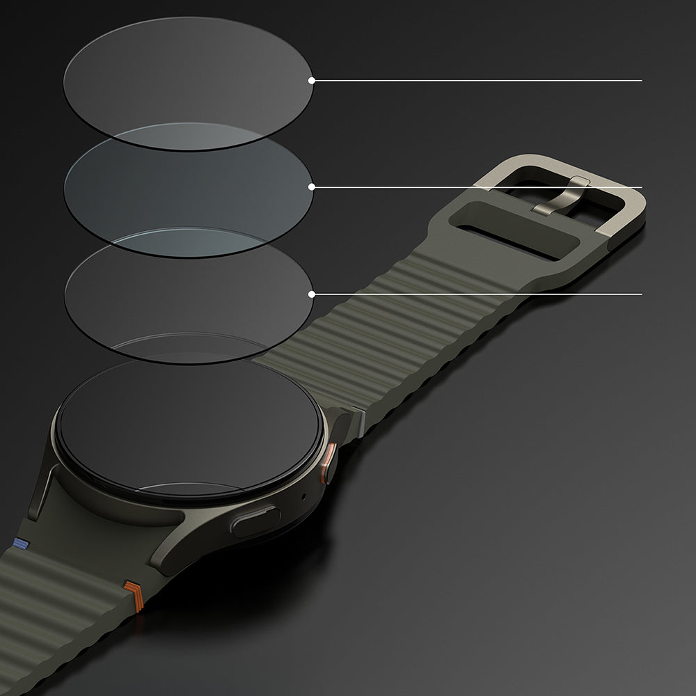 Ringke Styling Schutzrahmen für Samsung Galaxy Watch7 40mm, Modell 7, Silberfarben