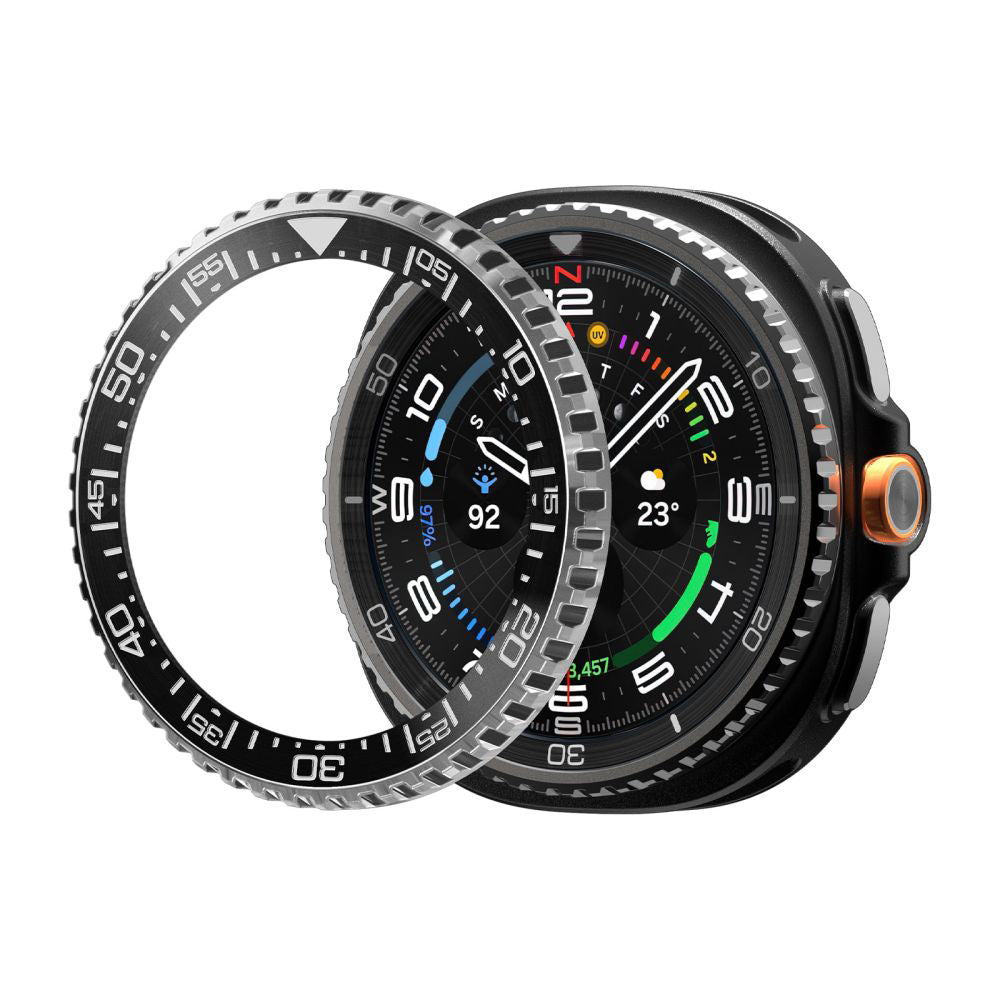 Cadre de protection Spigen Tune Pro Diver pour Samsung Galaxy Watch8 Classic, Noir