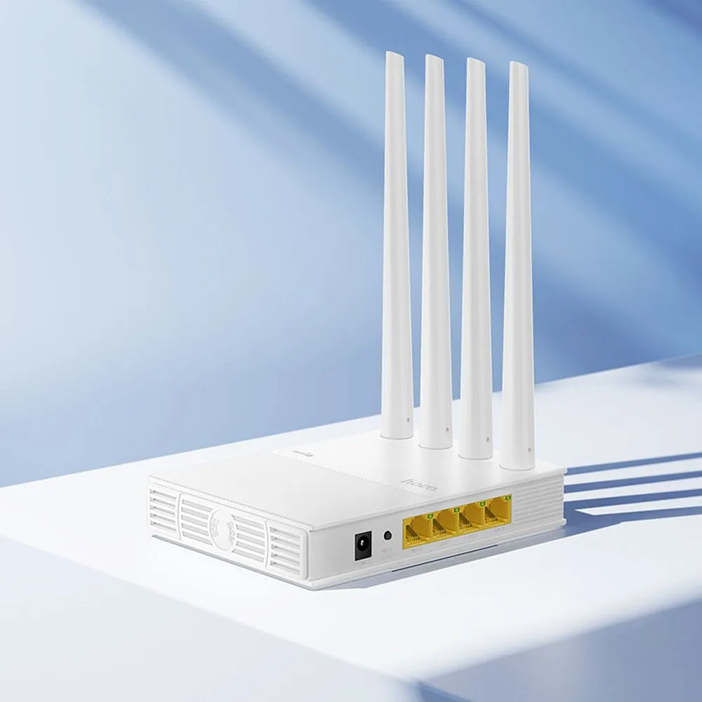 Router Wireless HOCO HI31, Dualband, Wi-Fi 5, Weiß