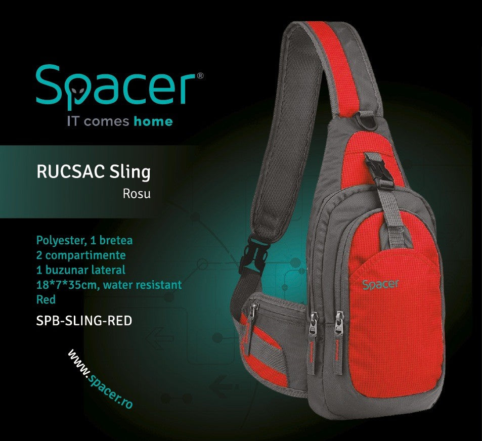 Zaino Spacer Sling per Tablet max. 8 pollici, Rosso