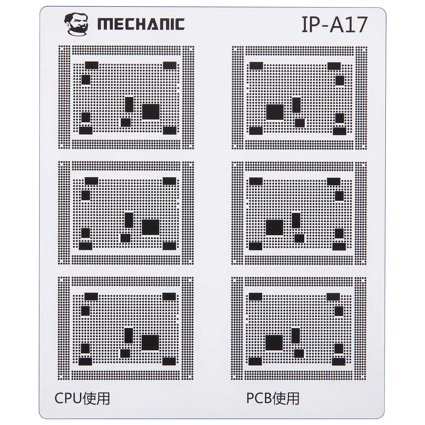 Schablone zur Isolierung von CI-Leiterbahnen Mechanic für Apple iPhone 6 - 16 Serie