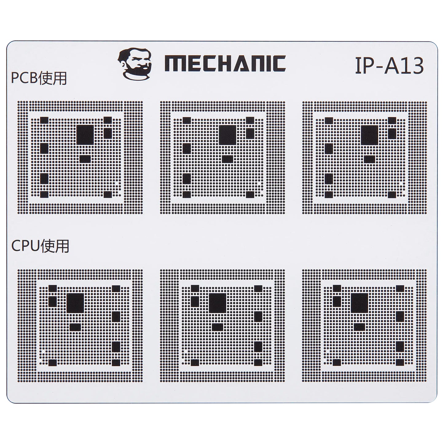 Schablone zur Isolierung von CI-Leiterbahnen Mechanic für Apple iPhone 6 - 16 Serie