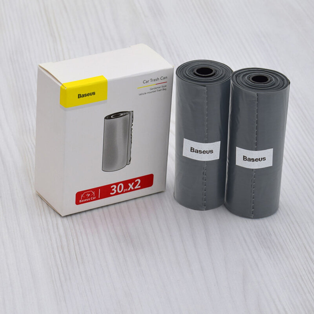 Sac Poubelle Baseus Gentleman Style pour Poubelle de Voiture, Set 60 Pièces CRLJD-0G