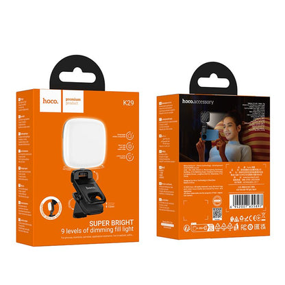 Selfie Light HOCO K29, Universal, Schwarz