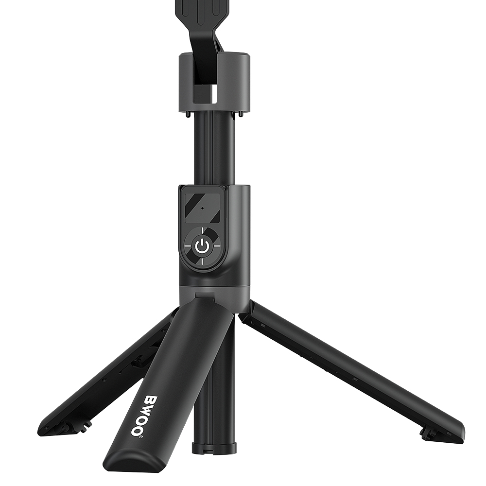 Selfie-Stick Bluetooth BWOO BO-ZP14, Universal, Schwarz