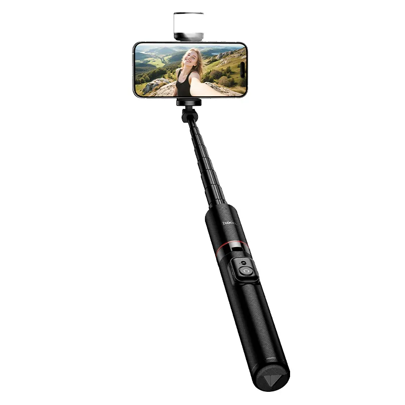 Selfie Stick Bluetooth HOCO K34, 4,5 pollici - 7 pollici, Nero