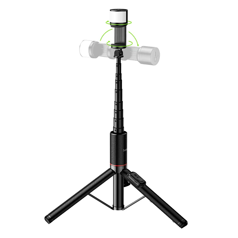 Selfie Stick Bluetooth HOCO K34, 4,5 pollici - 7 pollici, Nero