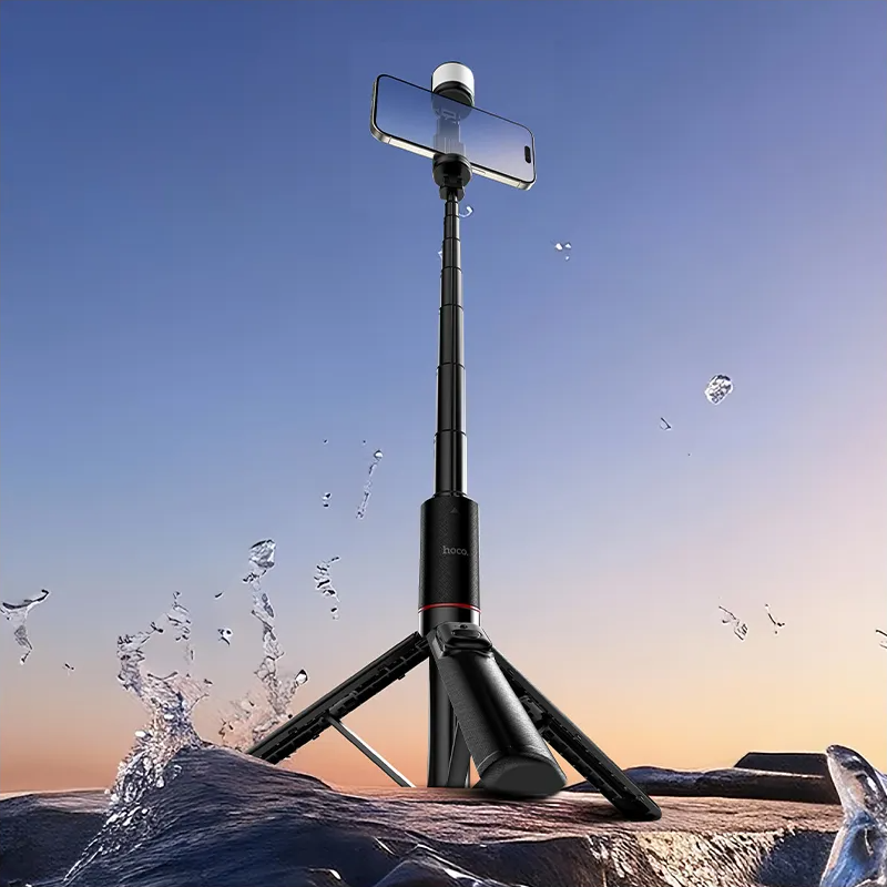 Selfie Stick Bluetooth HOCO K34, 4,5 pollici - 7 pollici, Nero