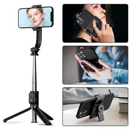 Selfie Stick Bluetooth Techsuit C01, Universal, Schwarz