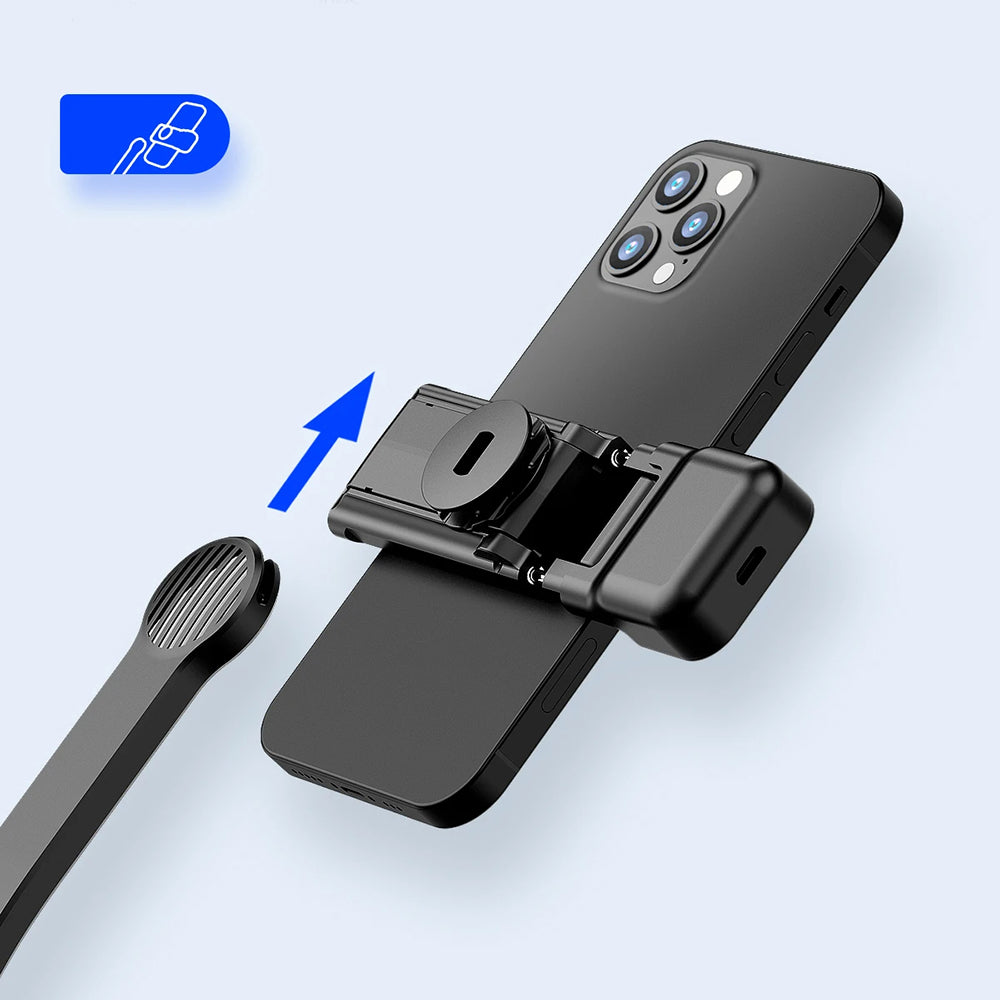 Selfie Stick Bluetooth Techsuit C01s, Universale, Nero
