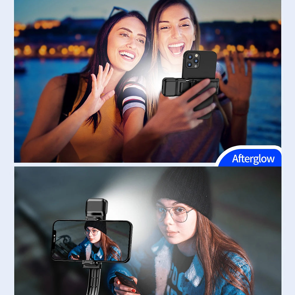 Selfie Stick Bluetooth Techsuit C01s, Universale, Nero