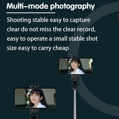 Selfie Stick Bluetooth Techsuit K03, Universal, Schwarz