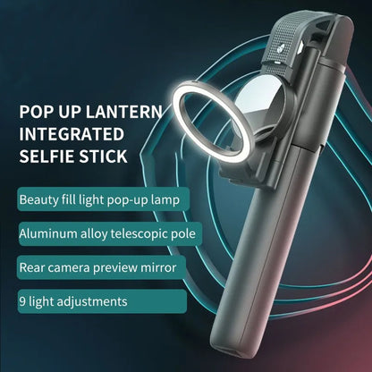 Selfie Stick Bluetooth Techsuit K13, Universale, Nero