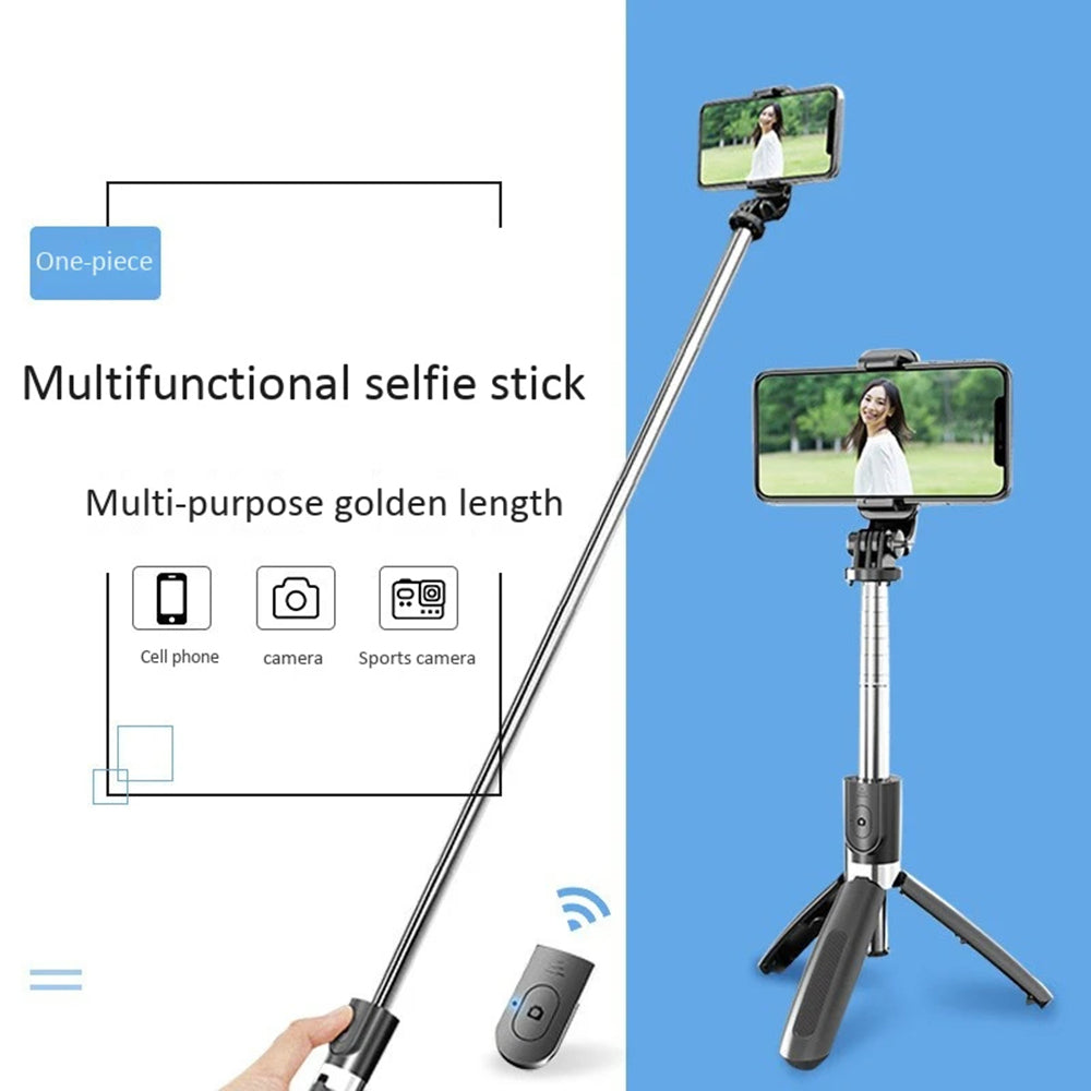 Selfie Stick Bluetooth Techsuit L02, Universal, Black